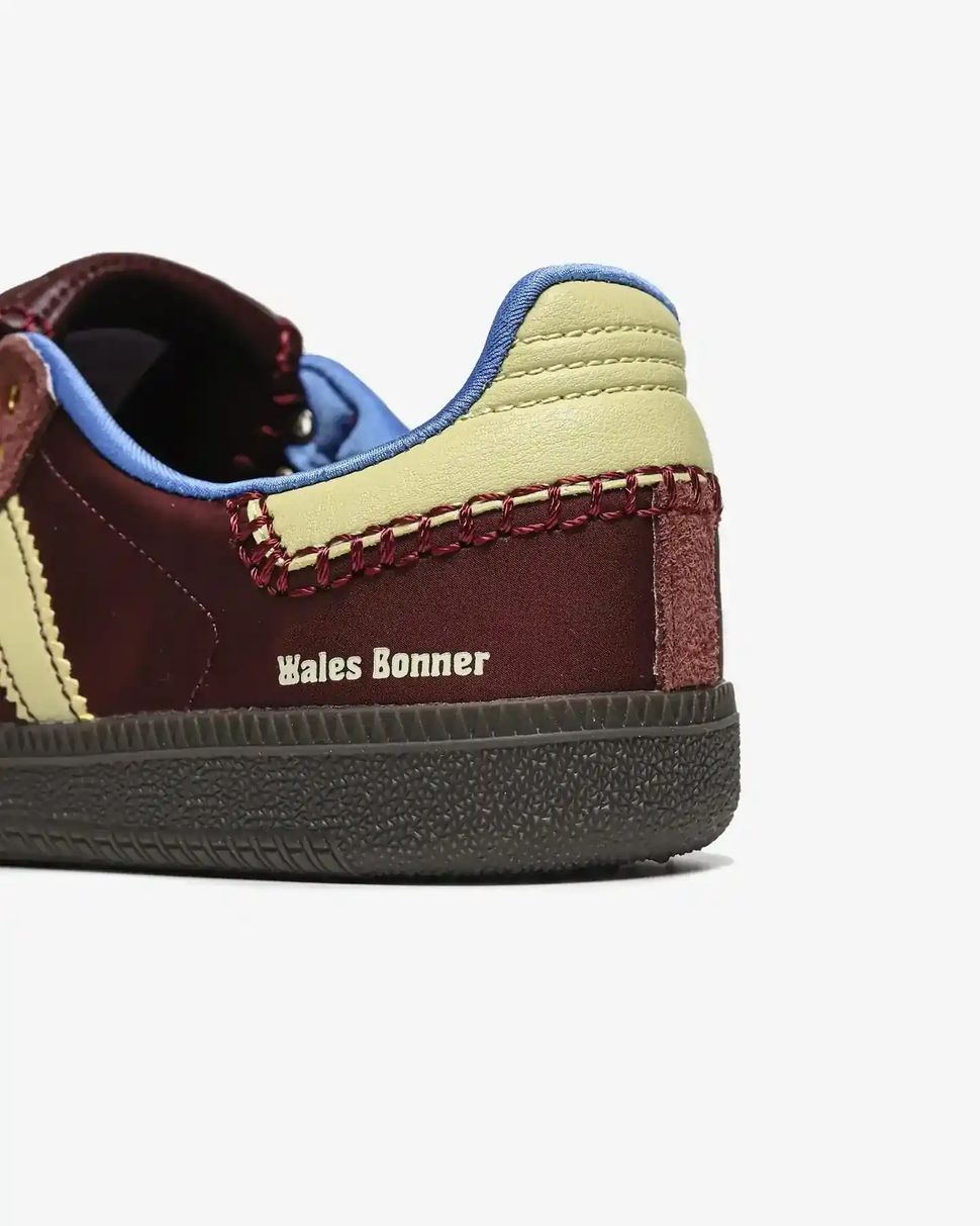 Adidas Samba x Wales Bonner Burgundy Yellow