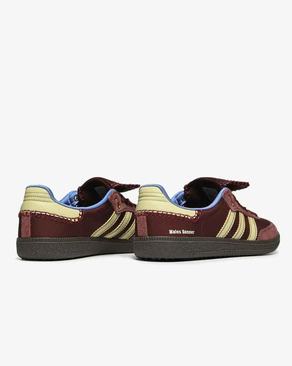 Adidas Samba x Wales Bonner Burgundy Yellow