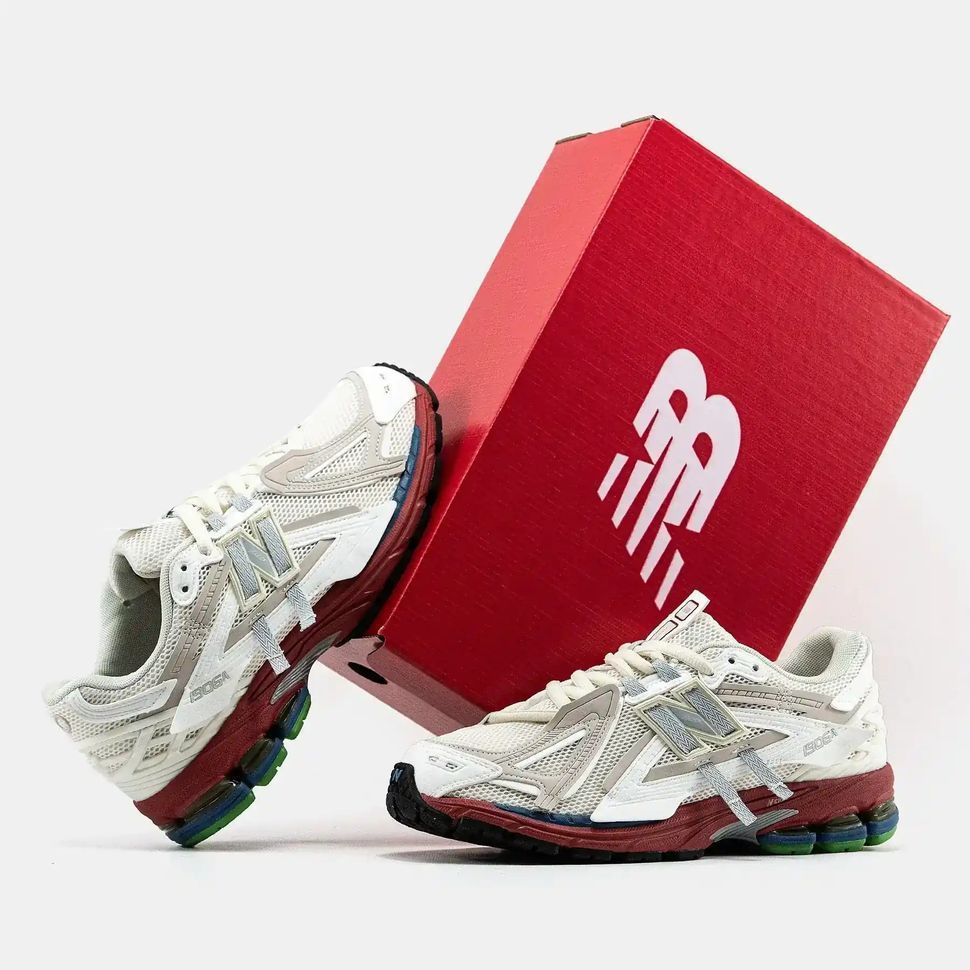 New Balance 1906A White Red Multicolor Sole