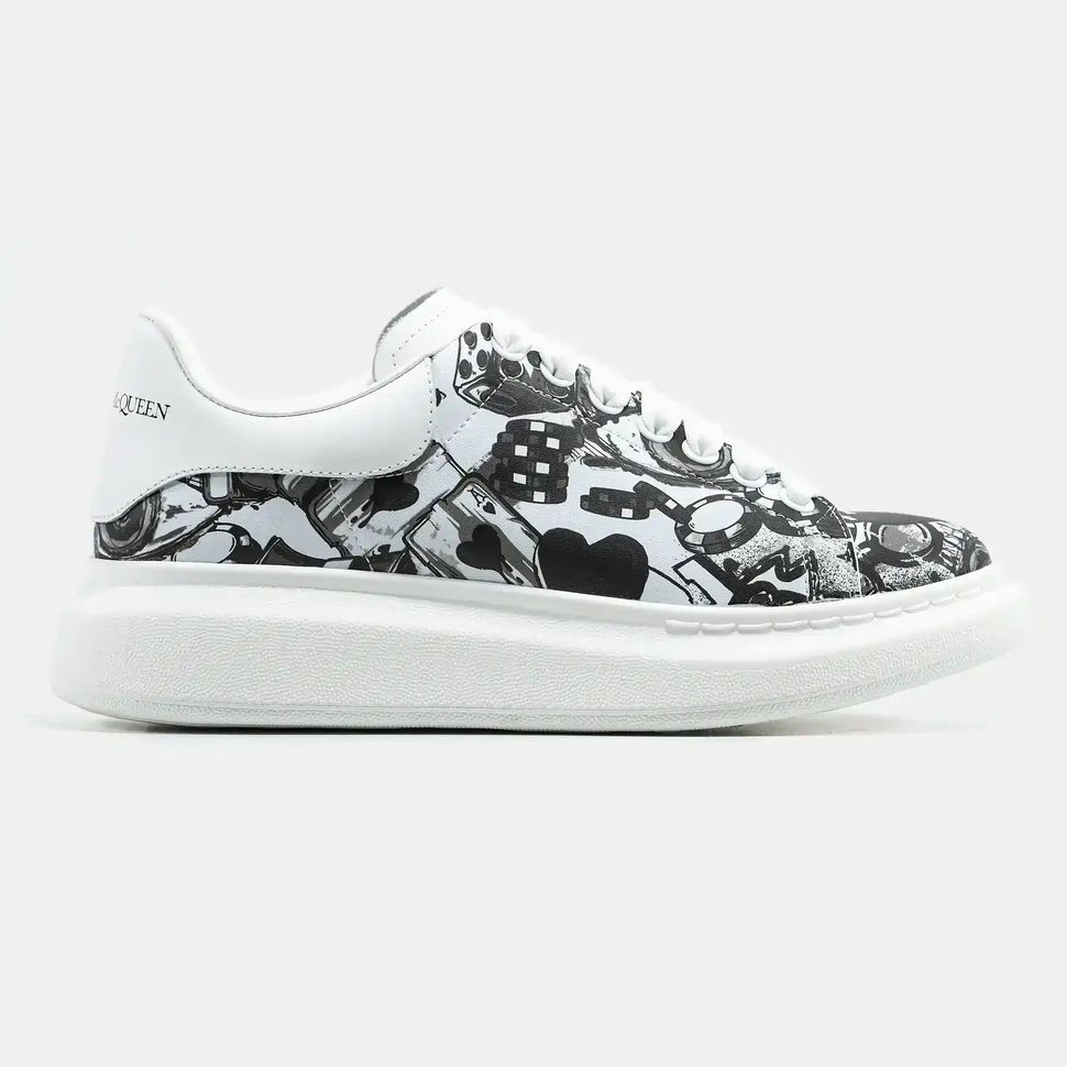 Alexander McQueen Oversized White Black, 36