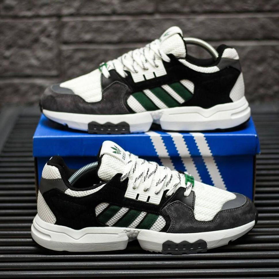 Кроссовки Adidas ZX Torsion Black White Grey 8948 фото