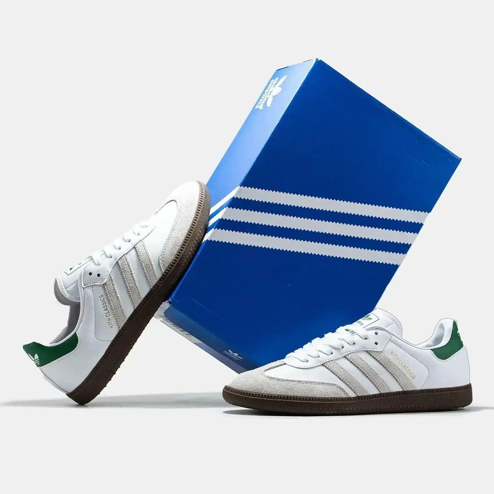 Adidas Samba x KITH White Green Gum