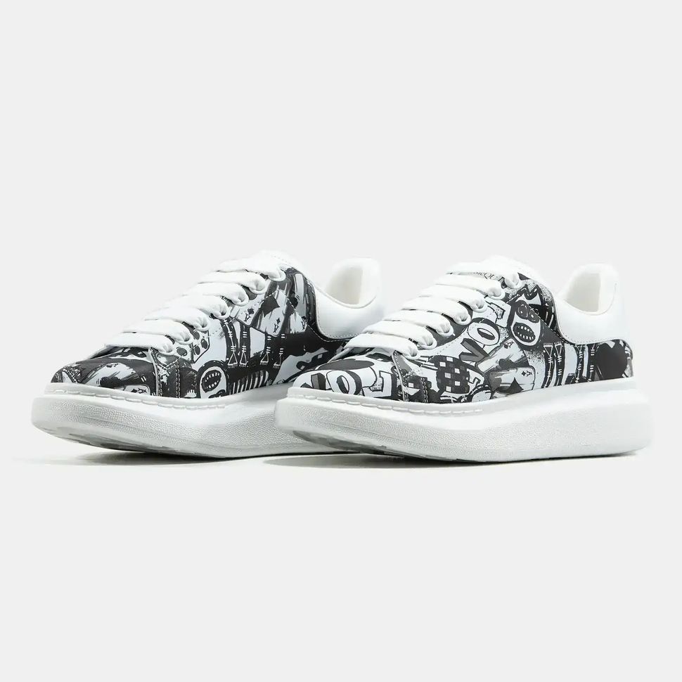 Alexander McQueen Oversized White Black, 36