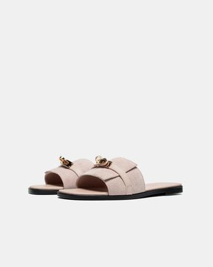 Hermes Oran Beige Suede, 37