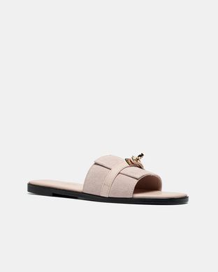 Hermes Oran Beige Suede, 37