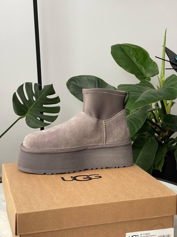 Зимние сапоги UGG Classic Mini Dipper Grey, 36