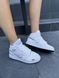 Баскетбольні кросівки Nike Air Jordan 1 Retro High Light Grey White 7390 фото 1