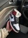 Nike Air Jordan Retro 1 Black White Red 2220 фото 2