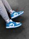 Nike Air Jordan Retro 1 Low Blue White 2 2104 фото 10