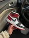 Nike Air Jordan Retro 1 Black White Red 2220 фото 1