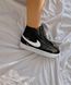 Nike Blazer Mid Black White 5719 фото 2