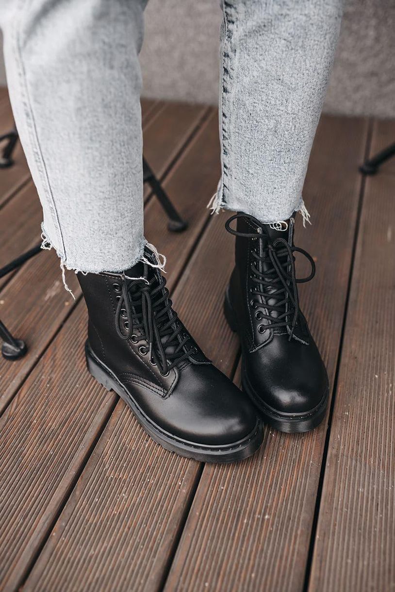 Черевики Dr. Martens 1460 Mono Black 4235 фото