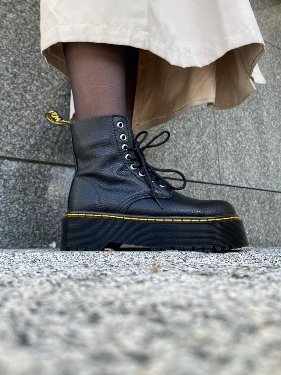 Зимние ботинки Dr. Martens Jadon High Black 9721 фото