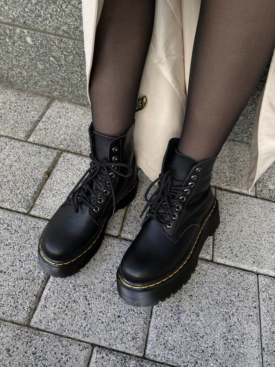 Зимові Черевики Dr. Martens Jadon High Black 9721 фото