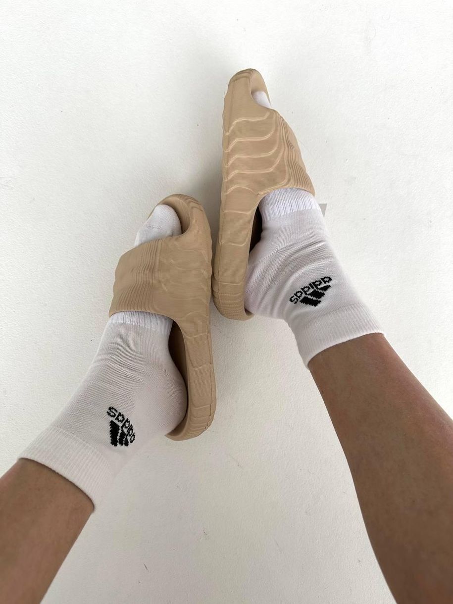 Шлепанцы Adidas Adilette Beige Slides 9188 фото