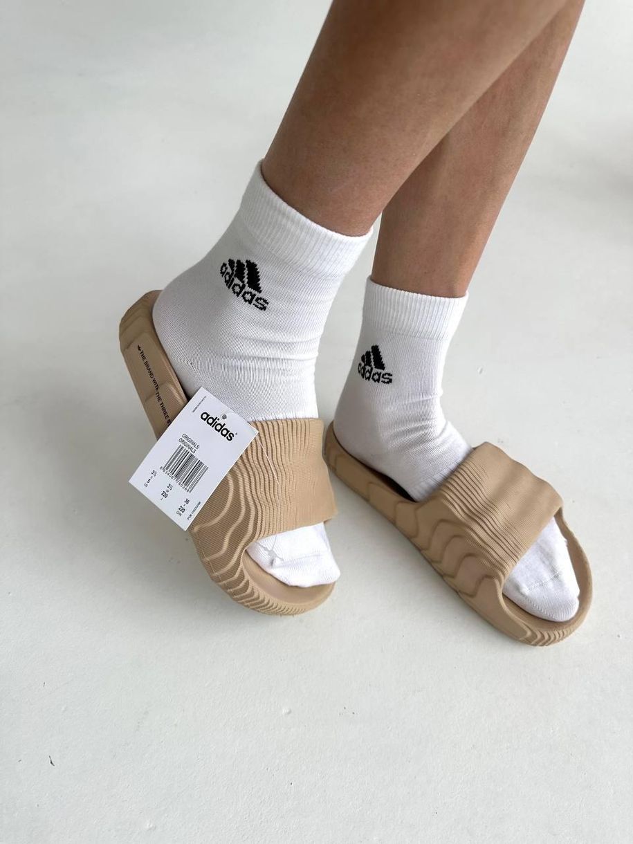 Шлепанцы Adidas Adilette Beige Slides 9188 фото