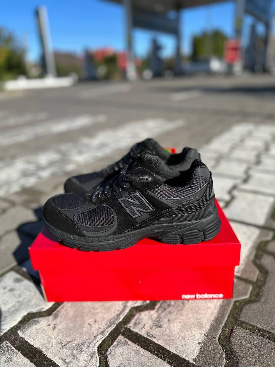 Зимові Кросівки New Balance 2002R Black Winter Fur 9845 фото