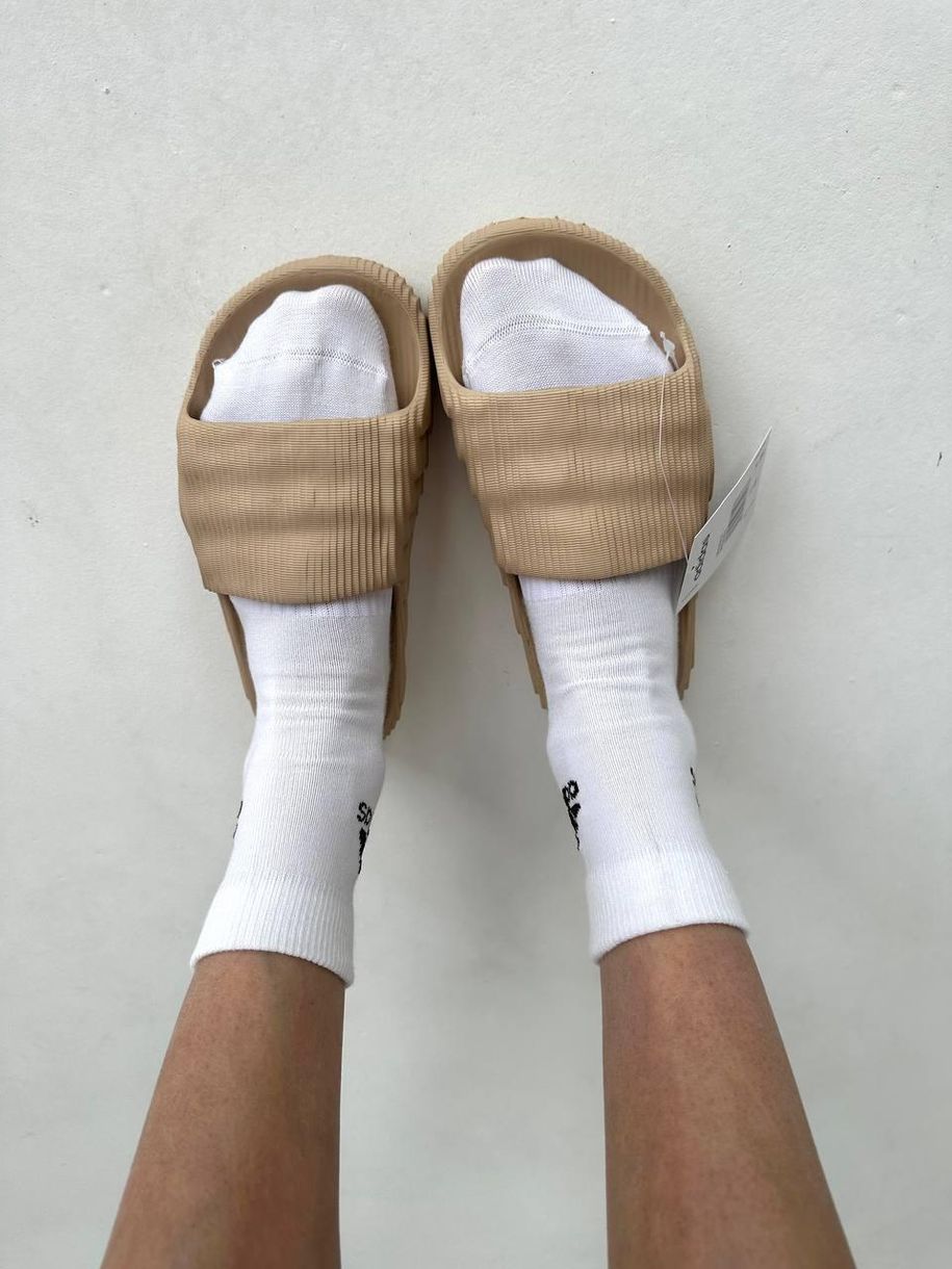 Шлепанцы Adidas Adilette Beige Slides 9188 фото