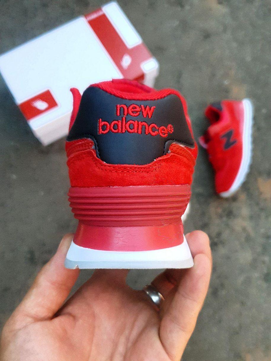 Кроссовки New Balance 574 Red White Black 5576 фото