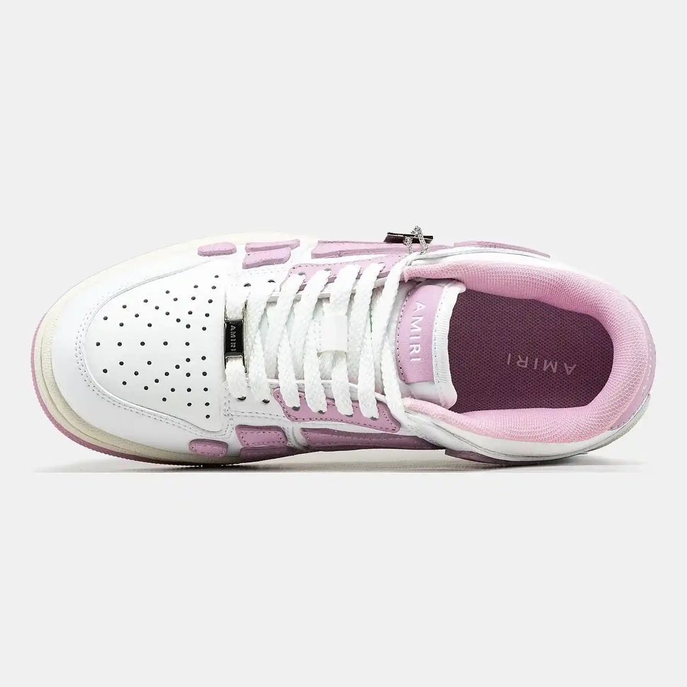 Amiri Skel Top Low White Pink