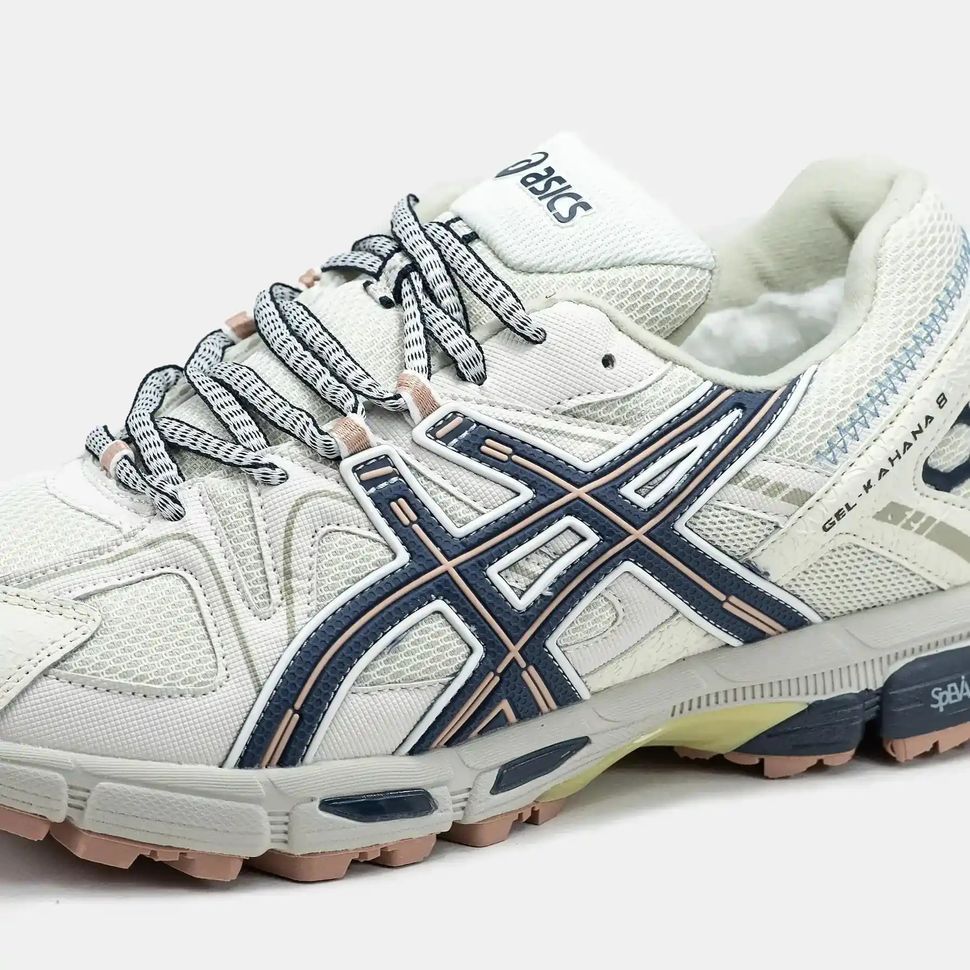 Asics Gel-Kahana 8 Winter White Navy Beige