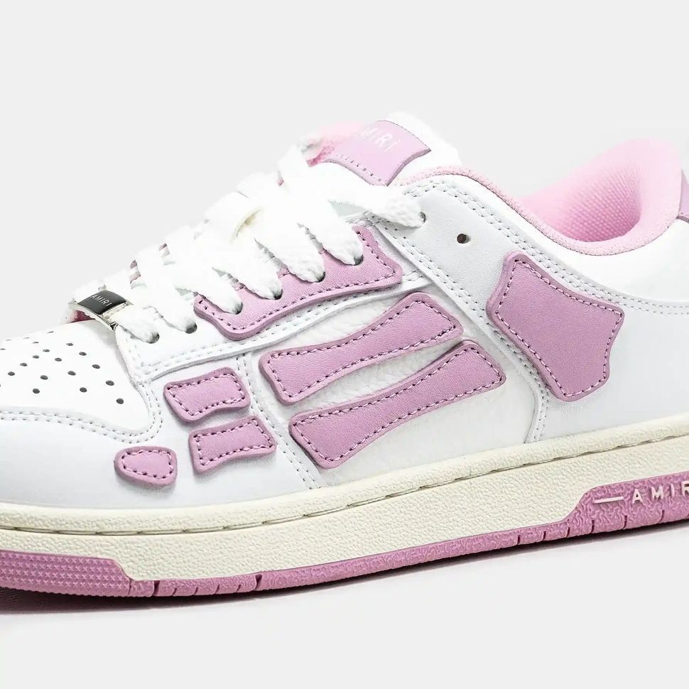 Amiri Skel Top Low White Pink