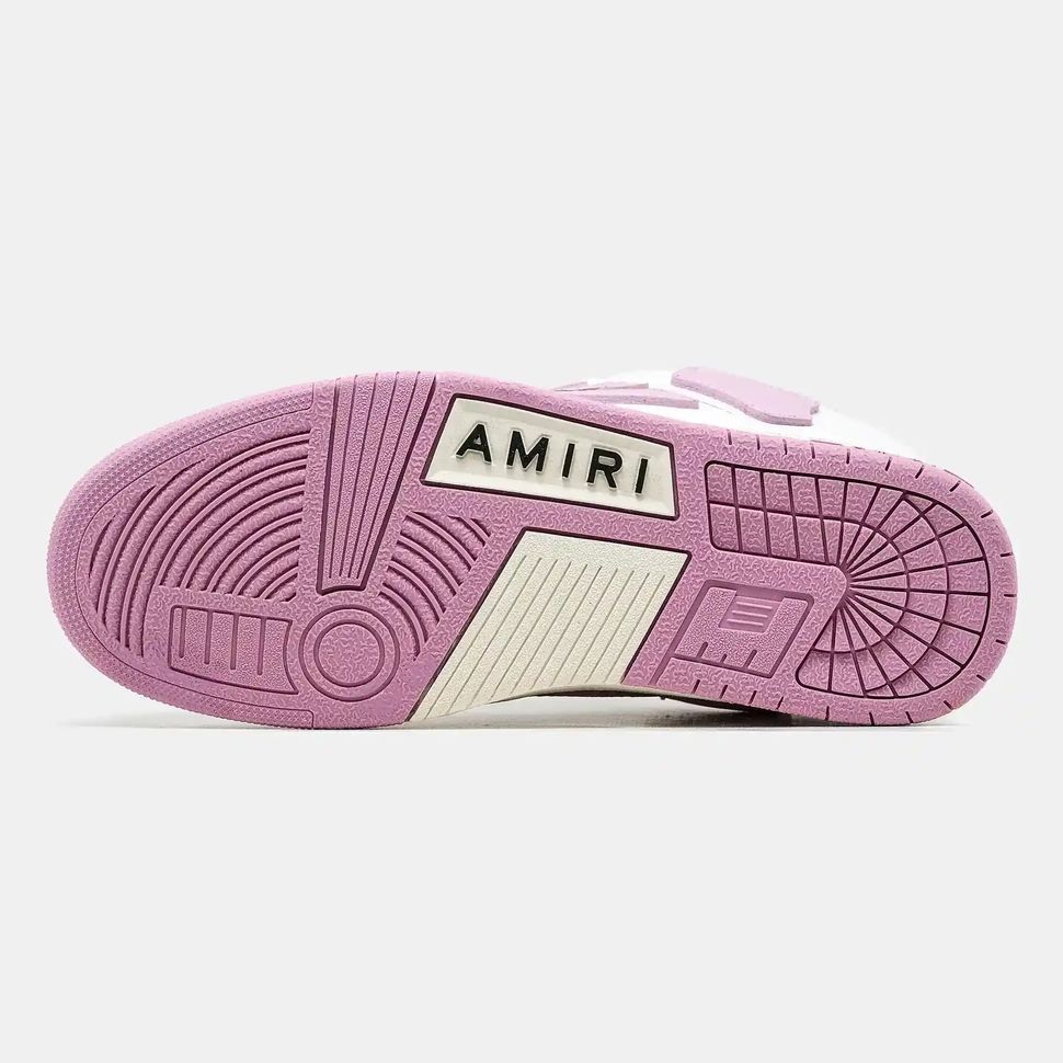 Amiri Skel Top Low White Pink