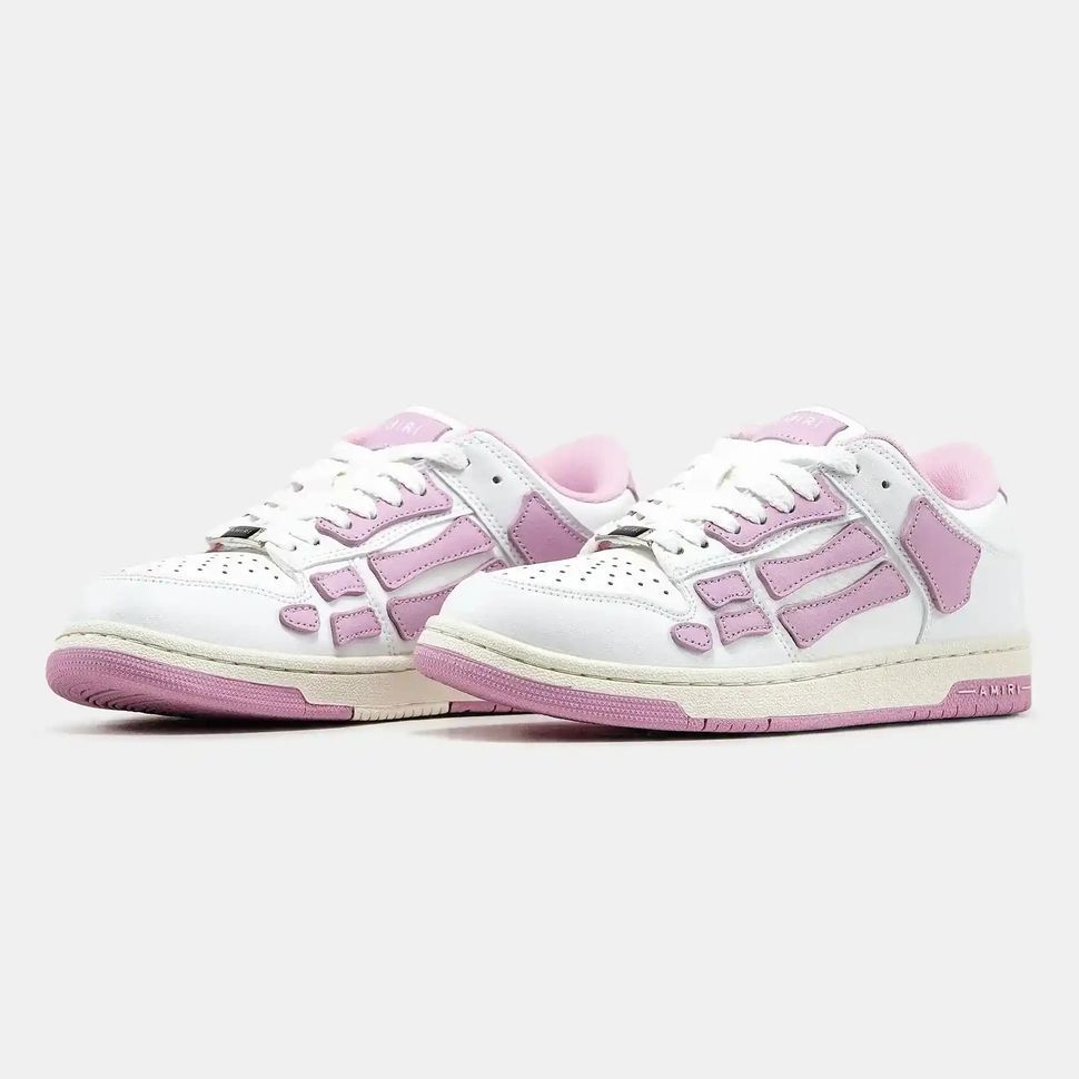 Amiri Skel Top Low White Pink