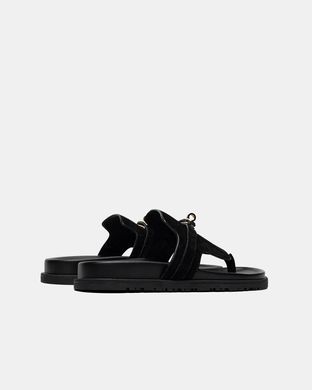 Herm&egrave;s Empire Suede Slippers Black, 36