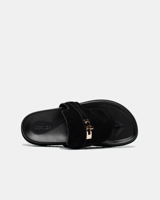 Herm&egrave;s Empire Suede Slippers Black, 36
