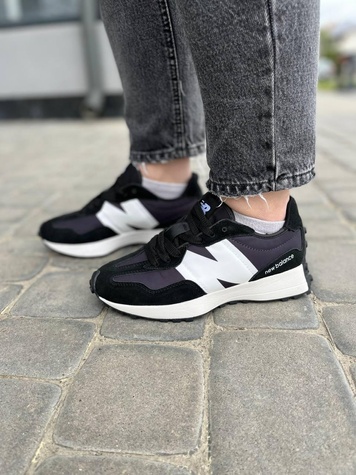 Кросівки New Balance 327 Black White 3 7180 фото