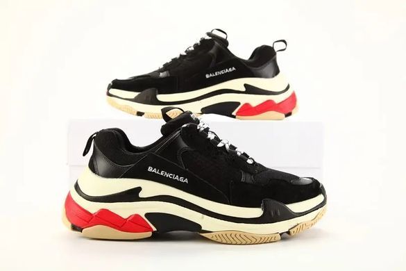 Balenciaga Triple S Black Red, 37