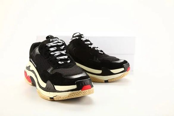 Balenciaga Triple S Black Red, 37