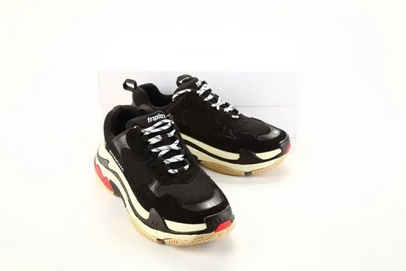 Balenciaga Triple S Black Red, 37