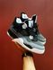 Баскетбольні кросівки Nike Air Jordan 4 Black Grey 8762 фото 8