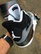 Баскетбольні кросівки Nike Air Jordan 4 Black Grey 8762 фото 2