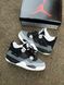 Баскетбольні кросівки Nike Air Jordan 4 Black Grey 8762 фото 1