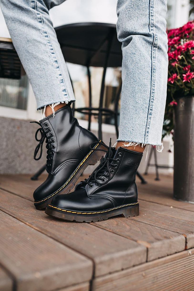 Черевики Dr. Martens Black Logo 4225 фото