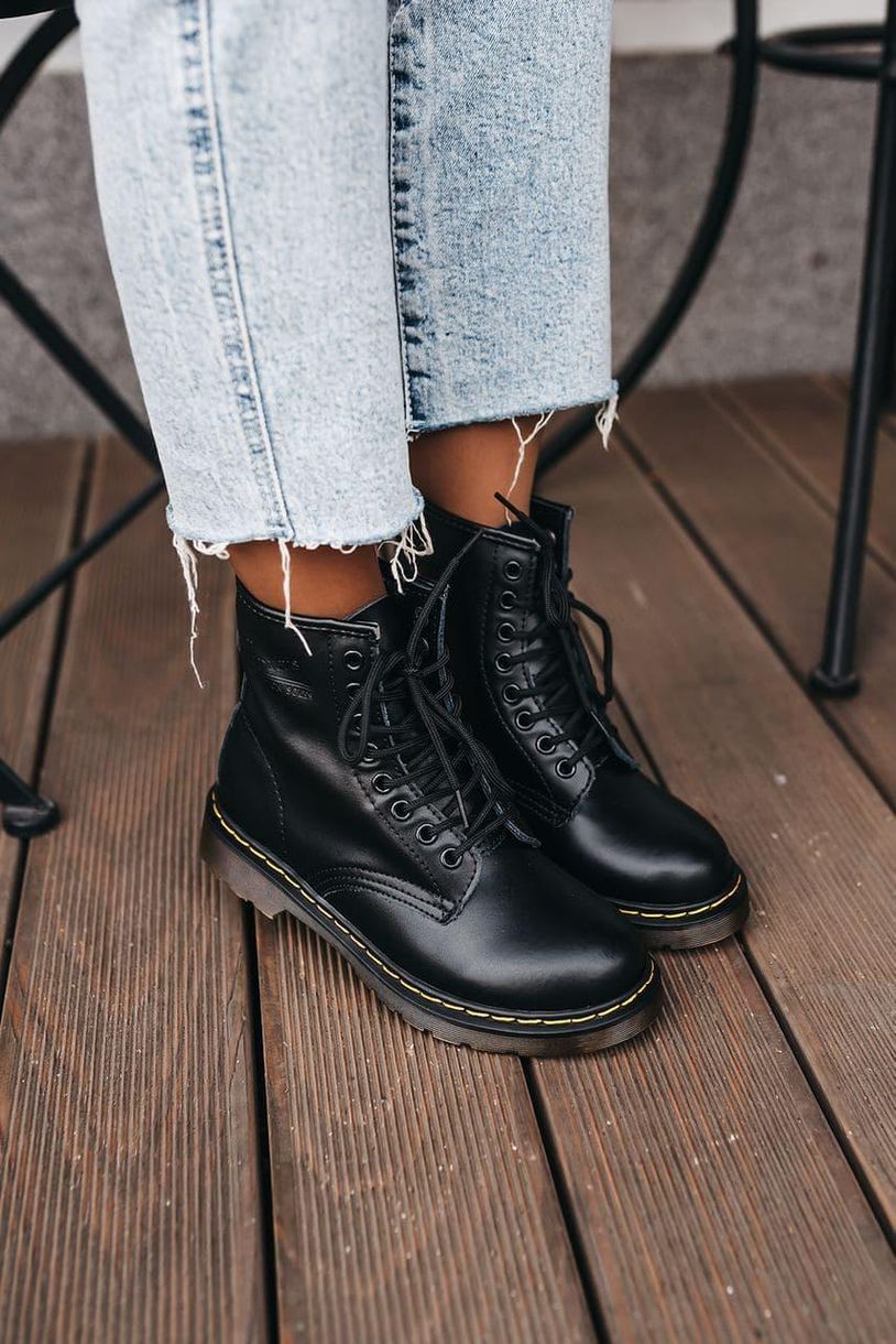 Черевики Dr. Martens Black Logo 4225 фото