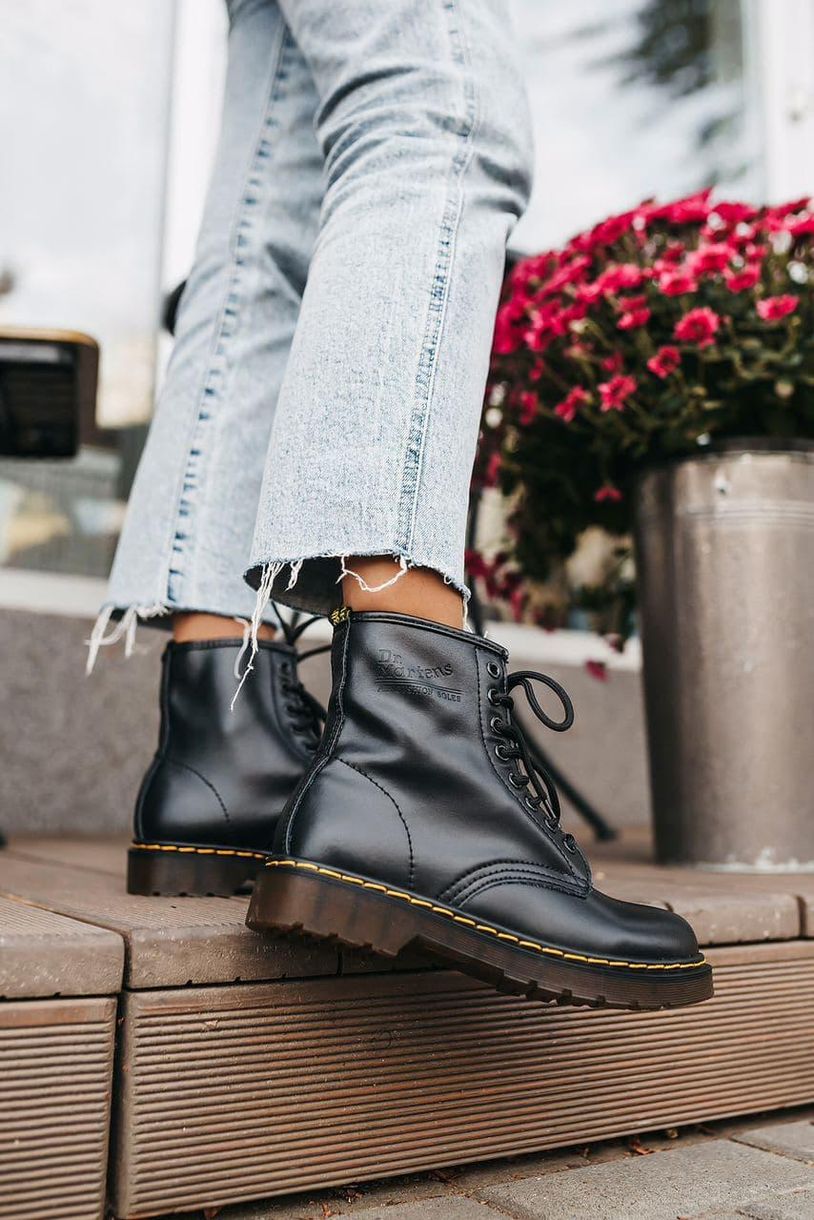 Черевики Dr. Martens Black Logo 4225 фото