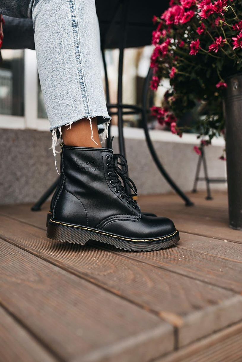 Черевики Dr. Martens Black Logo 4225 фото