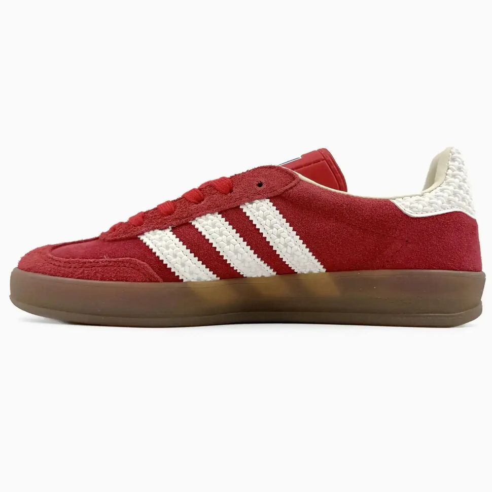 Adidas Gazelle Indoor Red White Textured