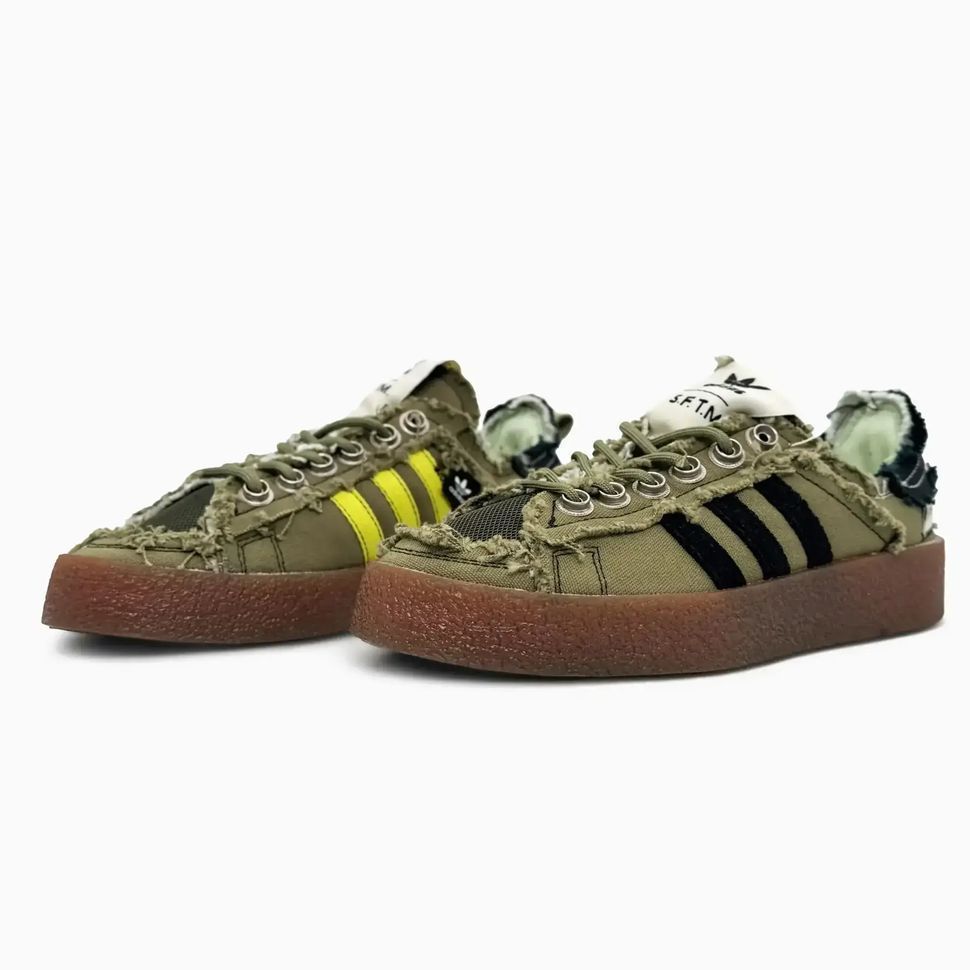 Adidas x SFTM Campus 80s Olive Black Gum, 36