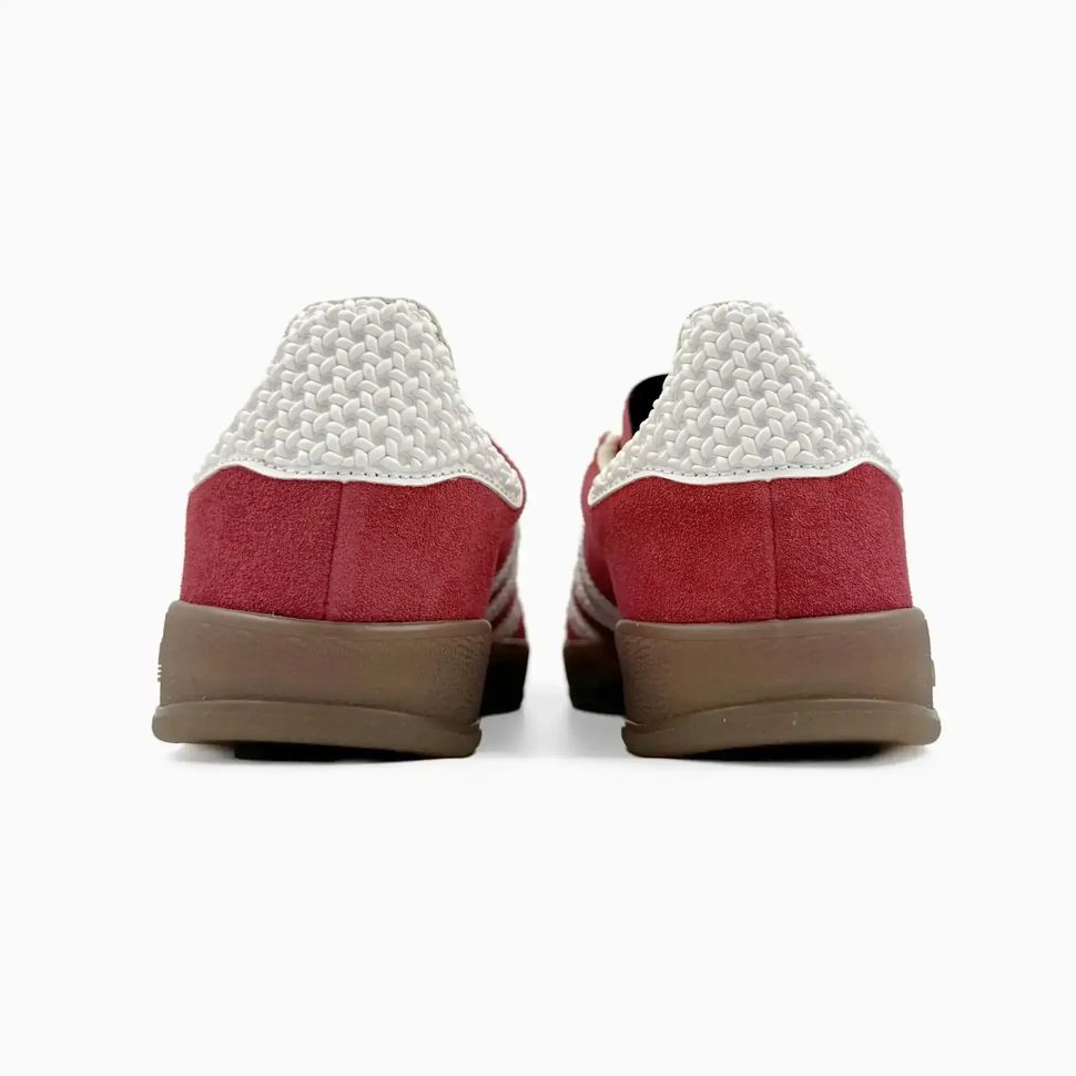 Adidas Gazelle Indoor Red White Textured