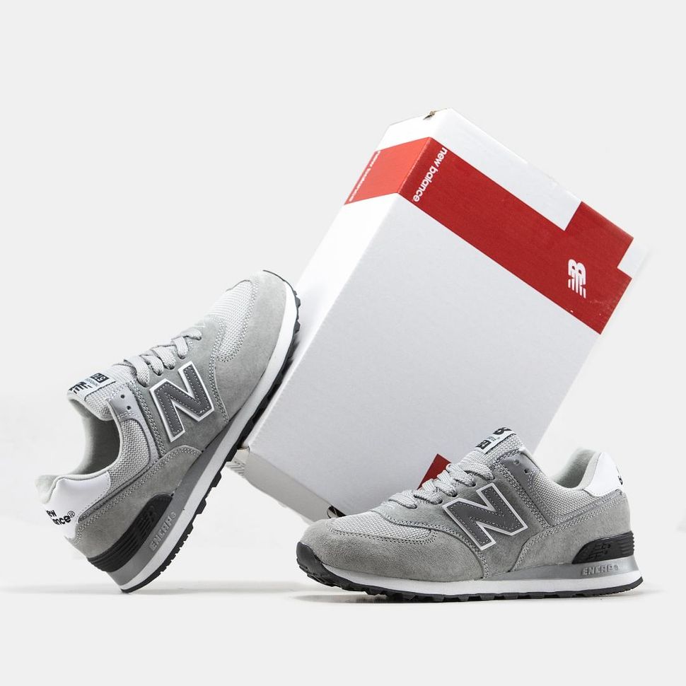 Кросівки New Balance 574 Gray White 510 фото