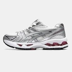 Asics Gel-Kayano 14 White Silver Red