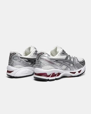 Asics Gel-Kayano 14 White Silver Red