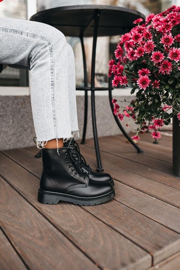 Черевики Dr. Martens 1460 Mono Black 4235 фото