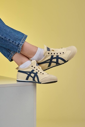 Кроссовки кремовые Asics Onitsuka Tiger Mexico 66 Birch Peacoat, 36