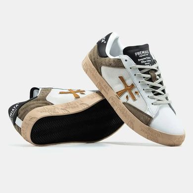 Premiata Steven White Beige Gum